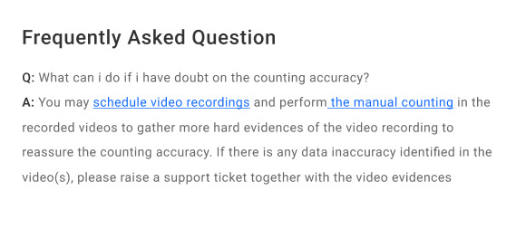 FootfallCam People Counting System - Quick Self-Service Answers via FAQ