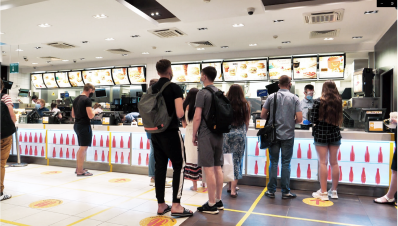 FootfallCam - Restaurante de comida rápida: Velocidad de servicio