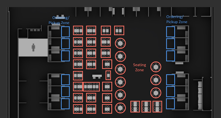 Sample Floorplan for Food Court