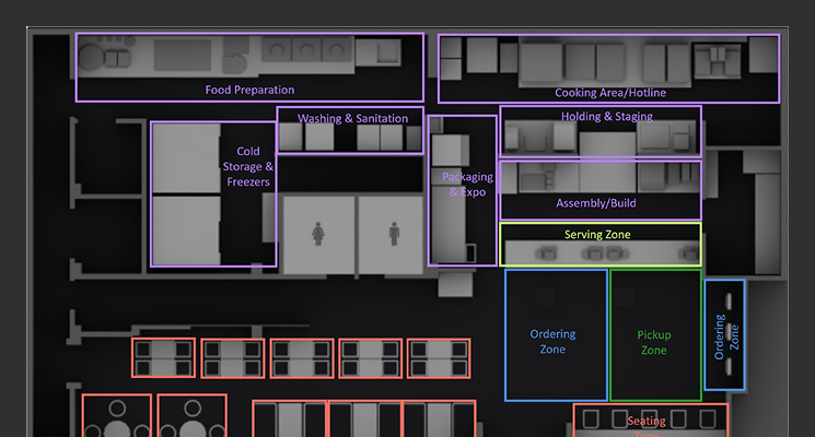 Sample Floorplan for QSR