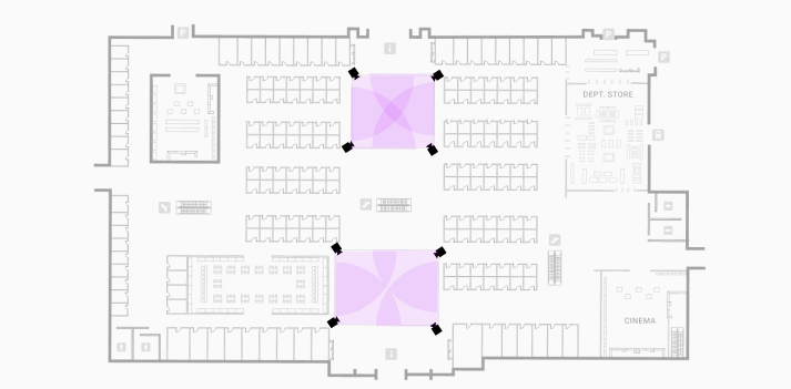 Floorplan for Partial CCTV Analytics Rollout