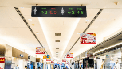 FootfallCam People Counting System - Visitor Signage- Washroom Cubicle Availability