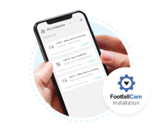 إذا كنت تقوم بنشر أجهزة FootfallCam