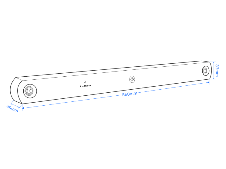 FootfallCam Extend Specifications Diagram