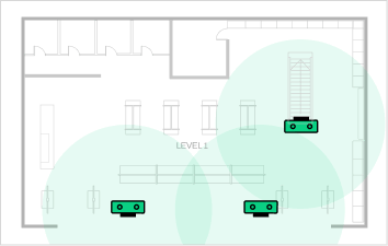 FootfallCam Multi-floor Floorplan