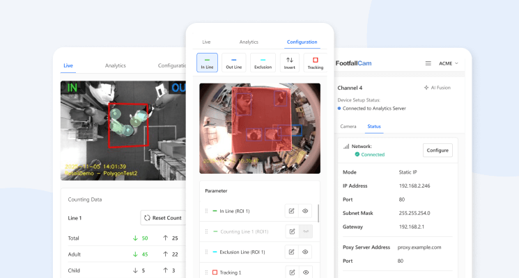 FootfallCam Mobile Installer Interface