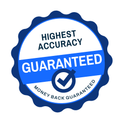 Highest Accuracy Guaranteed Badge