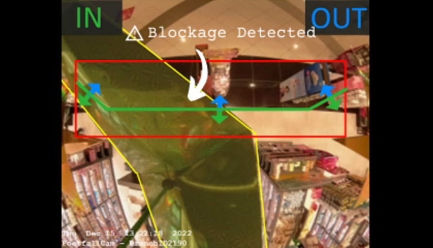 FootfallCam 3D Pro2 - Alerte automatique de blocage aérien