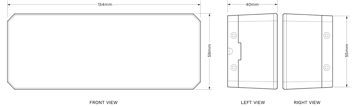 FootfallCam 3D Pro2 Dimensioni