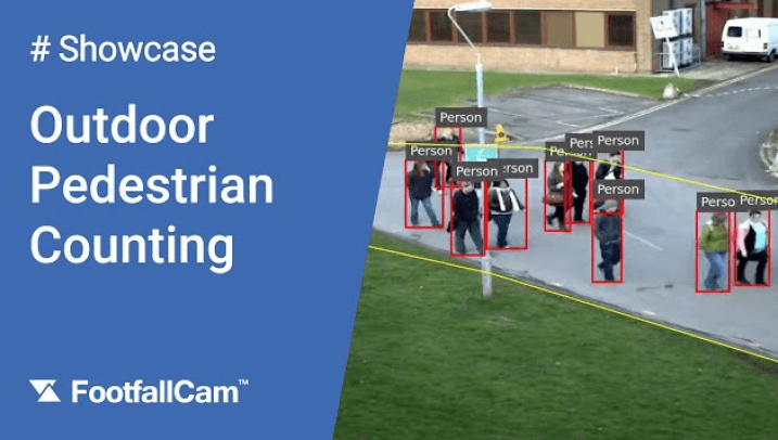 FootfallCam People Counting System - Outdoor Street Counting