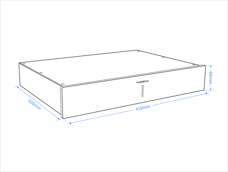 FootfallCam Centroid-64 Specifications Diagram