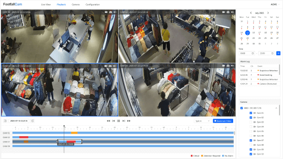 FootfallCam Centroid - Security Surveillance with NVR Functions