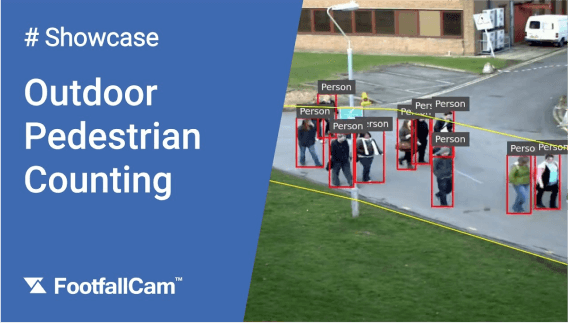 FootfallCam Centroid ردور - تحليلات فيديو الذكاء الاصطناعي لحساب الشوارع