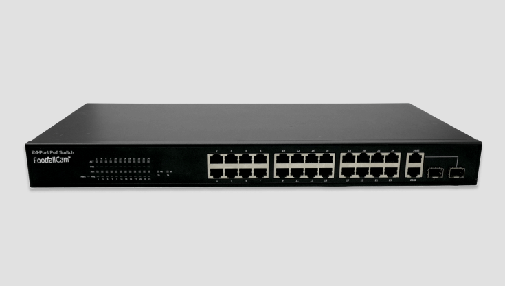 FootfallCam People Counting System - FootfallCam PoE Switch