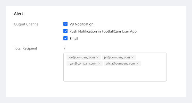 FootfallCam Smart Alerts