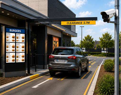 FootfallCam Drive-through Lanes