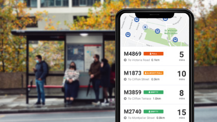FootfallCam - التكامل مع تطبيق Bus ETA