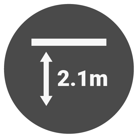 FootfallCam 3D Pro2 - Symbol für niedrige Decke