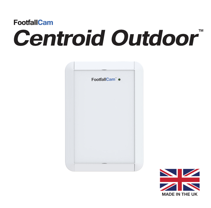 FootfallCam Centroid Outdoor - منظر أمامي