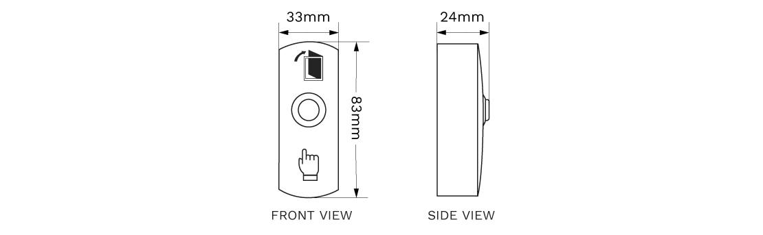 FootfallCam Exclusion Wall Button Specification