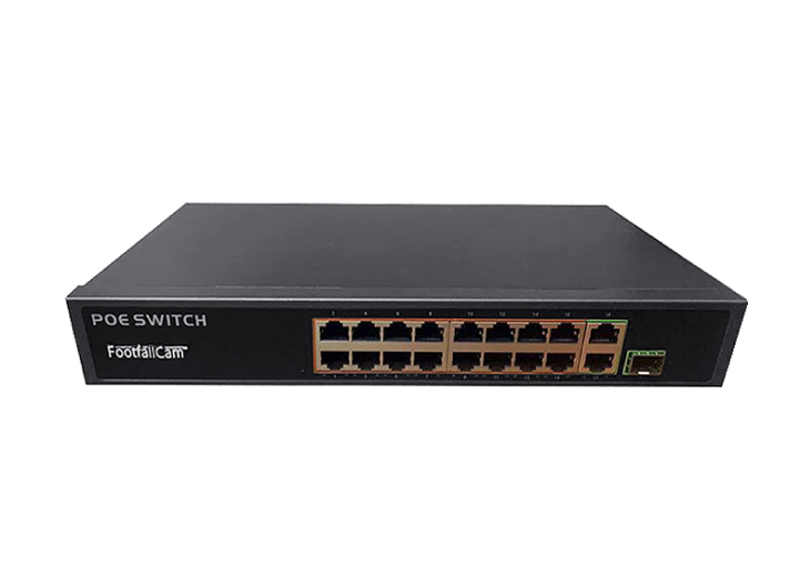 FootfallCam PoE Switch - 16 포트