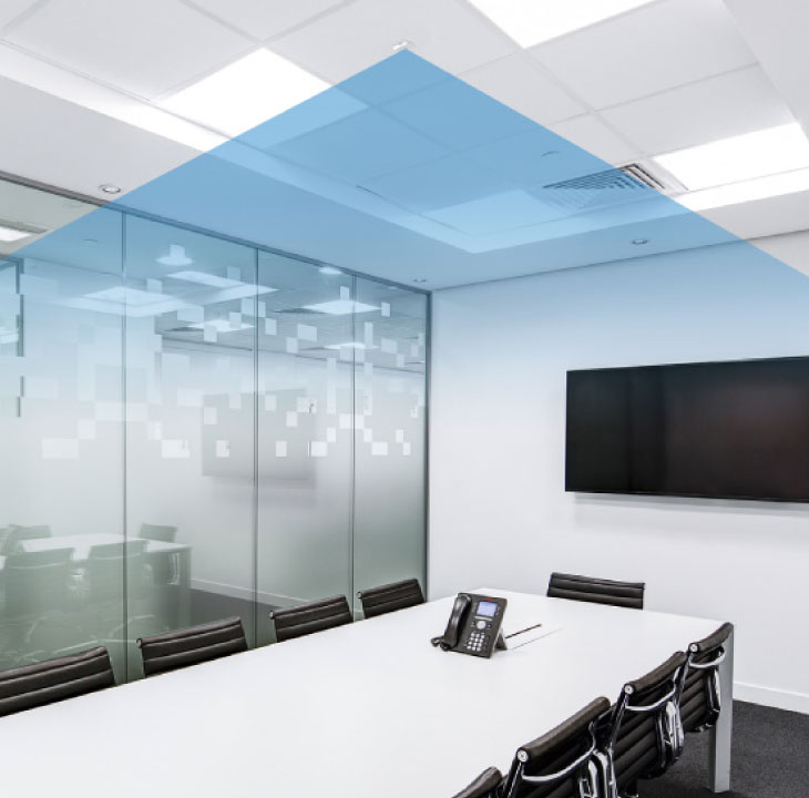 FootfallCam Space Sense - Montaggio a soffitto della stanza