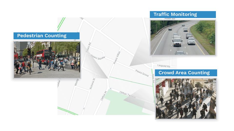 Progettazione del sistema di conteggio delle strade Planimetria