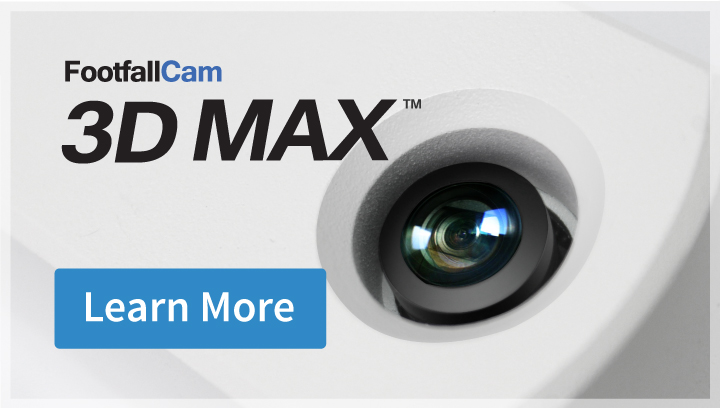 FootfallCam 3D MAX, people counting, people counter, footfall counter