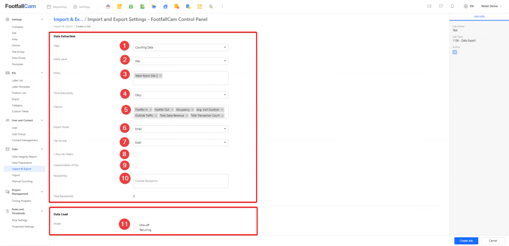 Chapter 1: Export Data from Server - FootfallCam