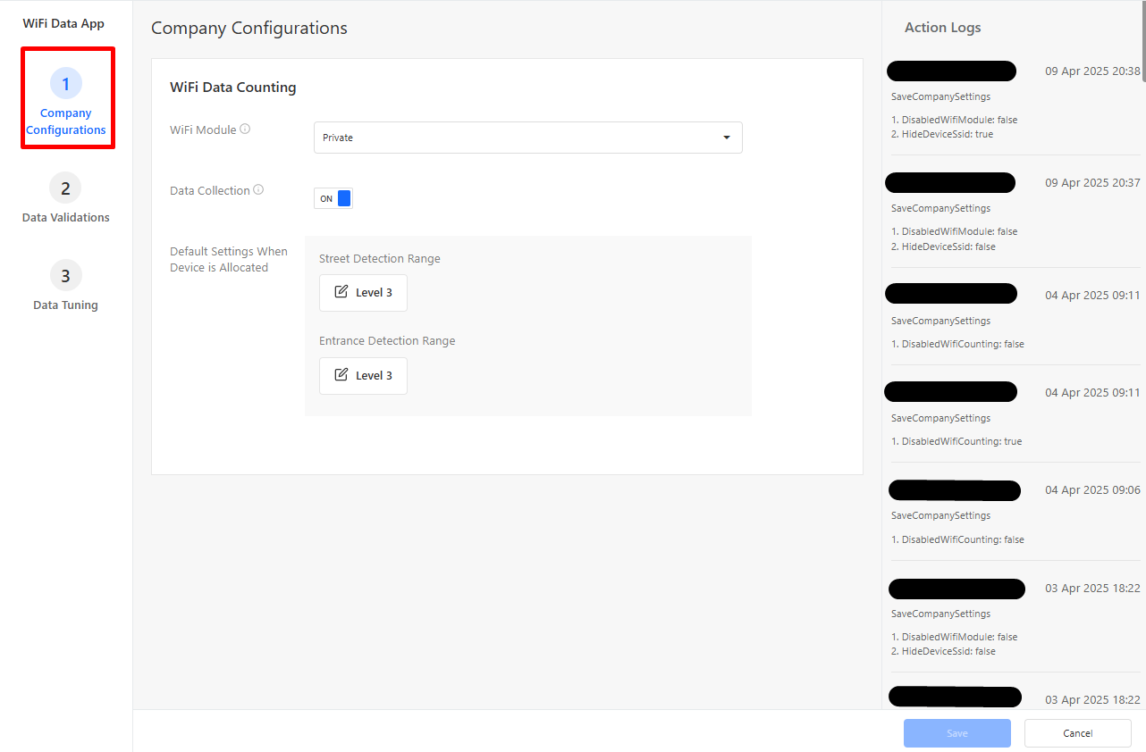 Wi-Fi 数据应用- FootfallCam